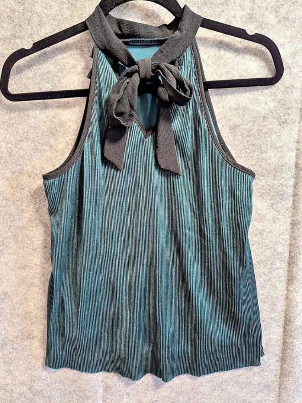 rue21 Pleated Halter Tank in Blue Size Small Like New